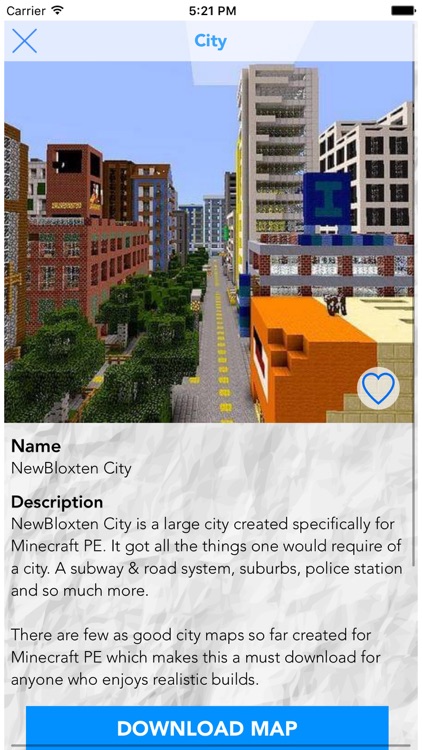City Maps For Minecraft PE (MCPE)