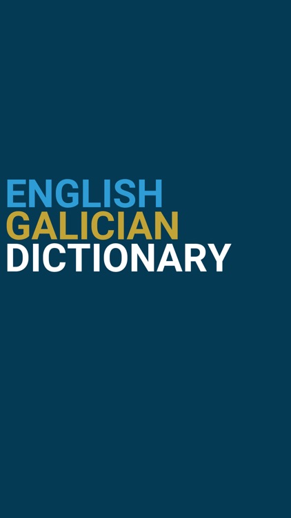 English : Galician Dictionary