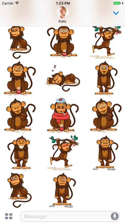 Monkey - Stickers for iMessage