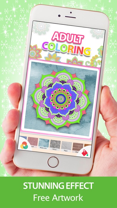 Adult Coloring Book - Mandala Pigment Color Pages screenshot 3