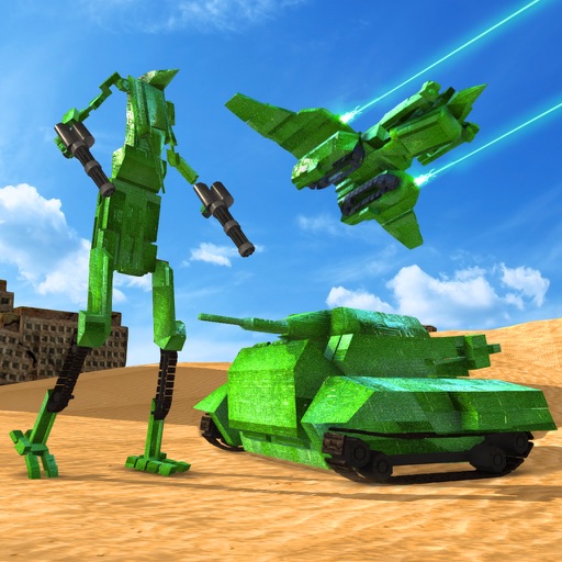 Transforming Robot Battle Simulator Game 3D Icon