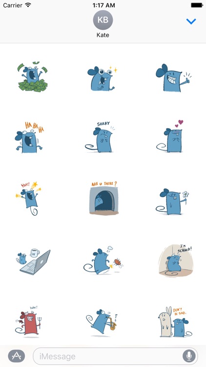 Lovely Freaky Mouse Sticker