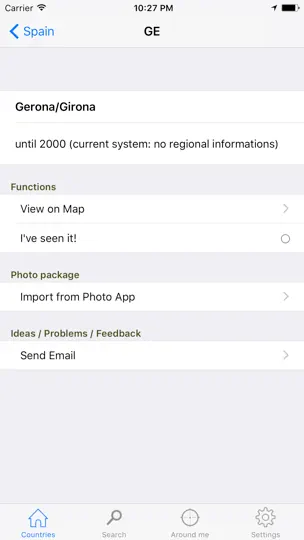 Captura de pantalla de License Plate en iPhone 3