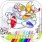 Coloring for children game of cute animals