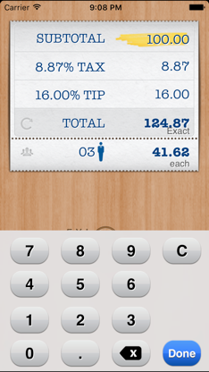 FYI Tip Calculator Free screenshot 1