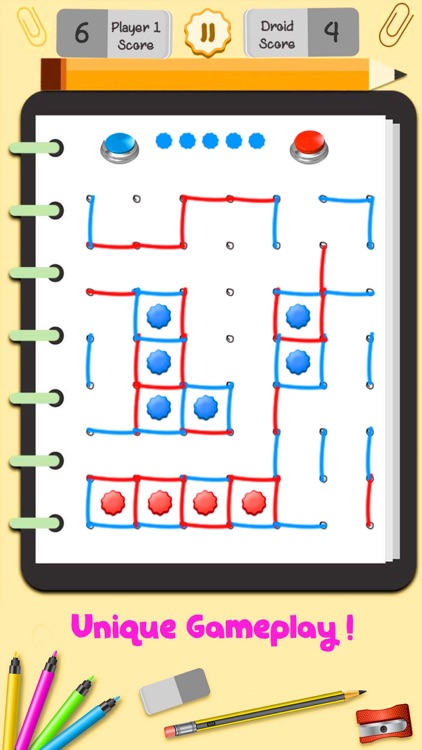 Dot and Boxes - Sqares Classic Board Game screenshot-3