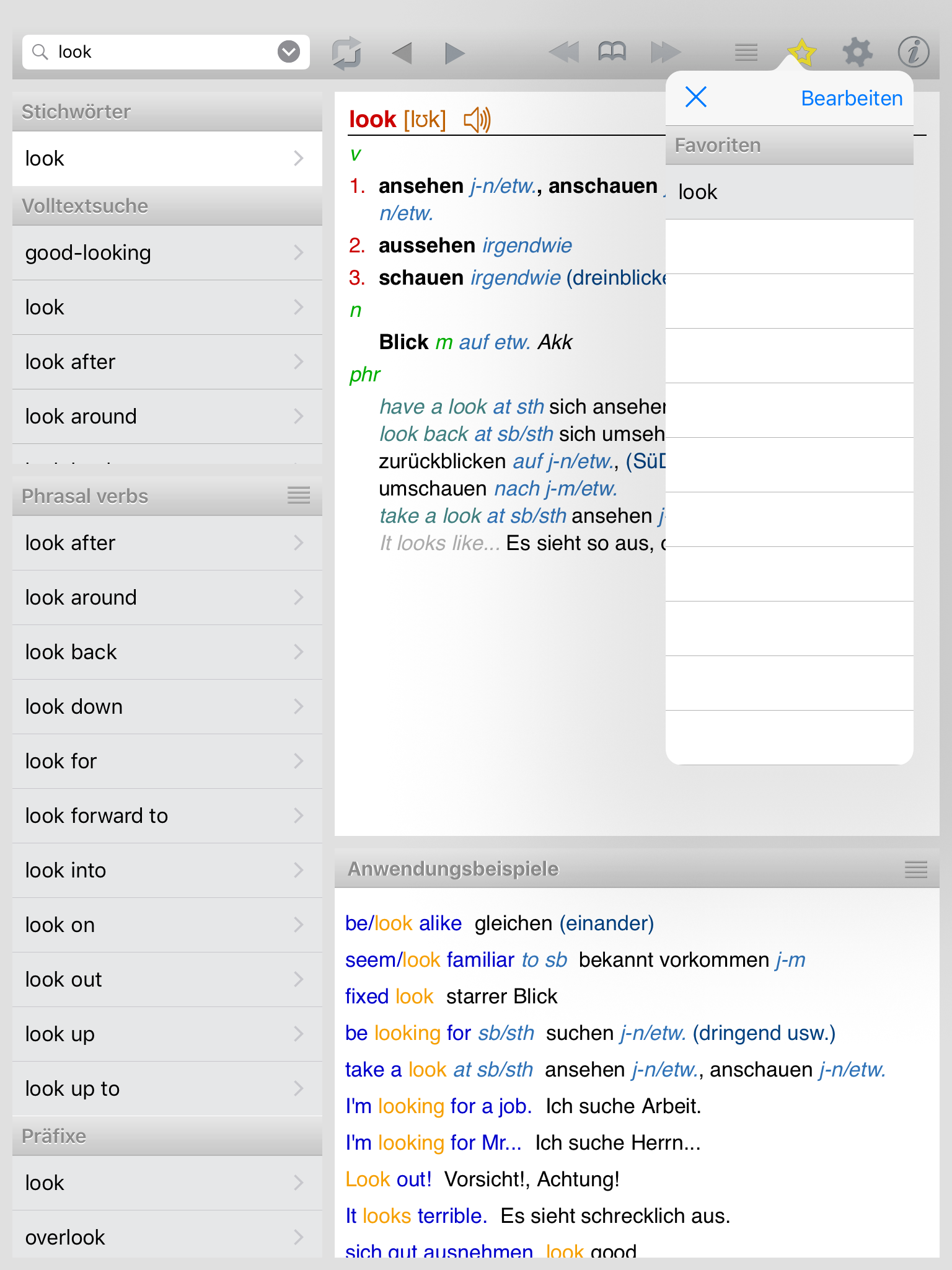 Lingea English-German Advanced Dictionary screenshot 9