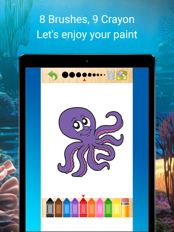 Screenshot #6 pour Coloring Page Ocean Turtles - Drawing Sea Animals