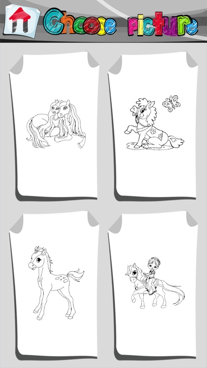 Cute Pony Coloring Book