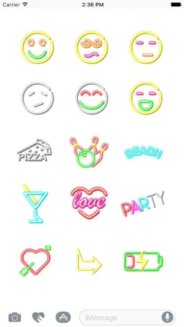 Game screenshot Neon Animated Stickers apk