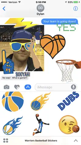 Game screenshot Warriors Basketball Stickers mod apk