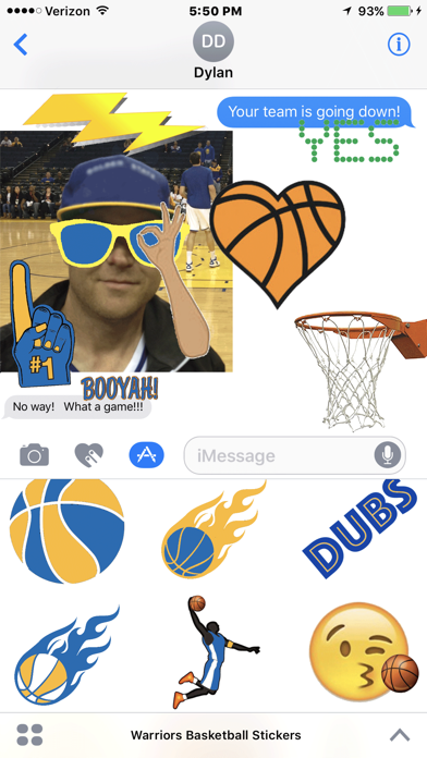 Warriors Basketball Stickers Screenshot 1 - AppWisp.com Warriors Basketball Stickers Screenshot 1 - AppWisp.com