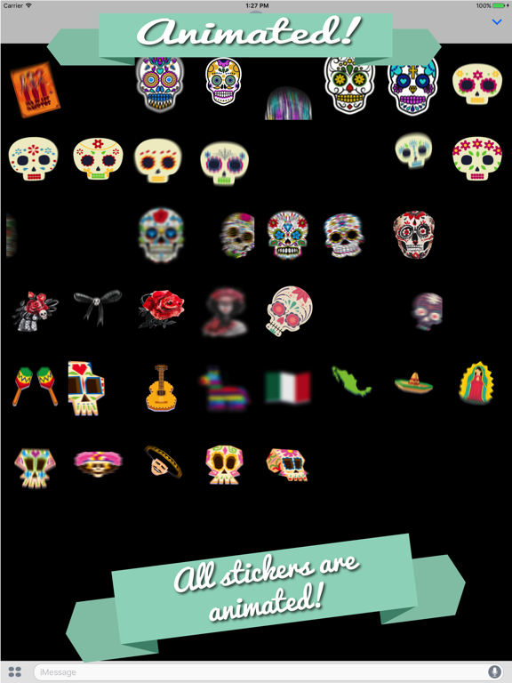 Screenshot #5 pour Animated Day of the Dead Stickers for Messaging