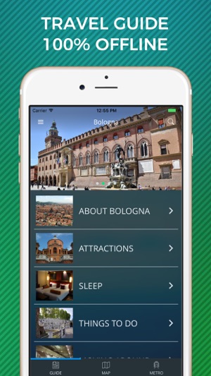 Bologna Travel Guide with Offline Street Map(圖1)-速報App