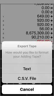 adding tape printing calculator with virtual tape iphone screenshot 4
