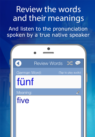 Learn German Audio FlashCards screenshot 3