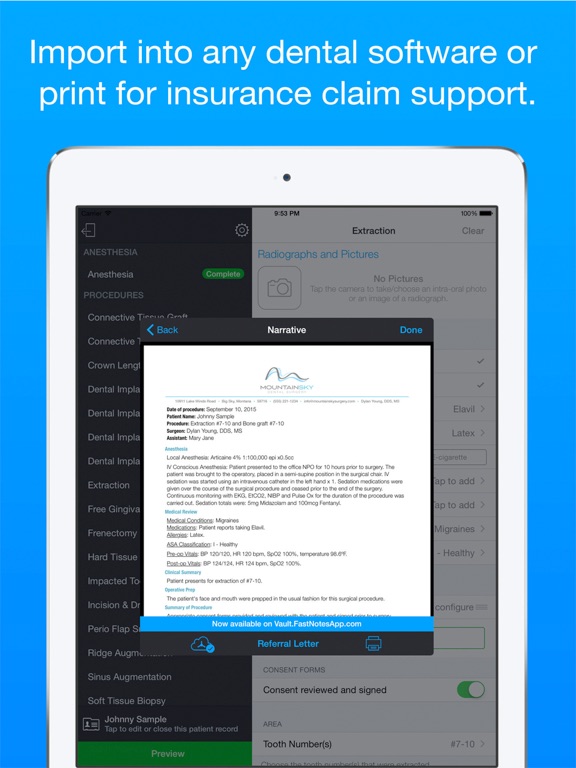 Screenshot #6 pour Fast Notes Dental Surgery