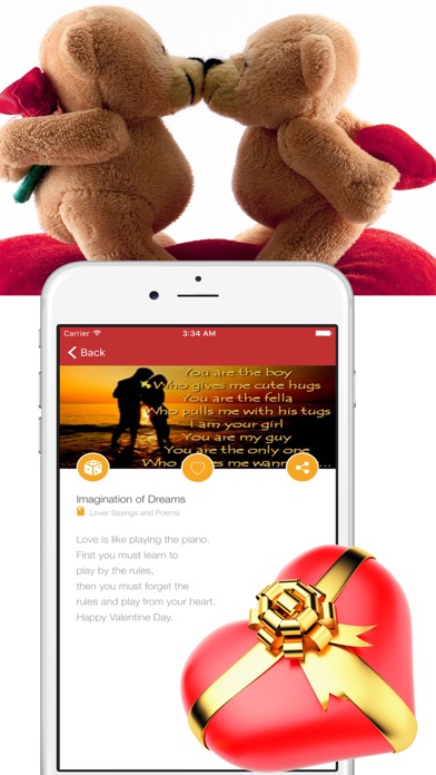 Screenshot #3 pour Day Romantic Love Quotes Valentine Wishes & Poems