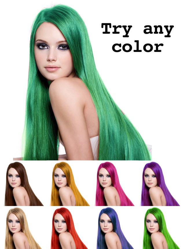 App Store: Hair Color Lab Изменить цвет