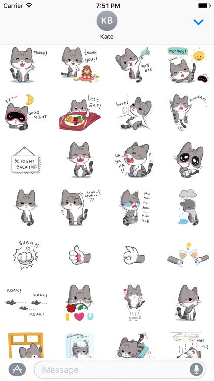 Meow The Tabby Cat Sticker