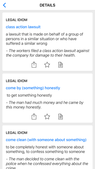 Legal & Animal idioms Screenshot