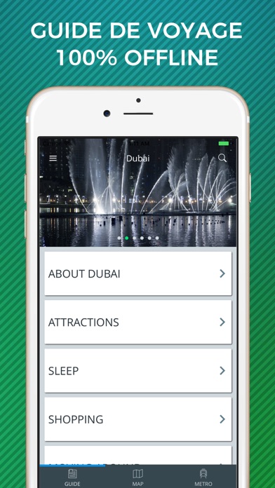 Screenshot #1 pour Dubai Guide Voyage avec Offline Maps