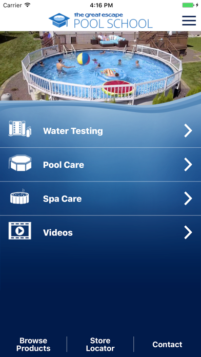 The Great Escape Pool School app screenshot
