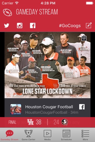 Houston Cougars Gameday screenshot 3