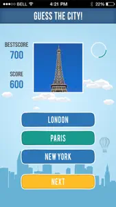 Guess the place - City Quiz - Free Geography Quiz screenshot #1 for iPhone