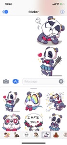 Cute Panda Pun Funny Stickers screenshot #4 for iPhone