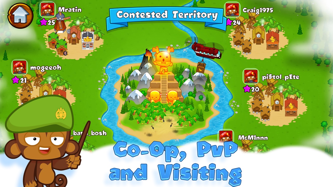 Bloons Monkey City iOS Mod IPA screenshot 4 - iOS game interface