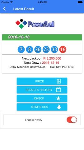 SA Lotto results check notifyのおすすめ画像3