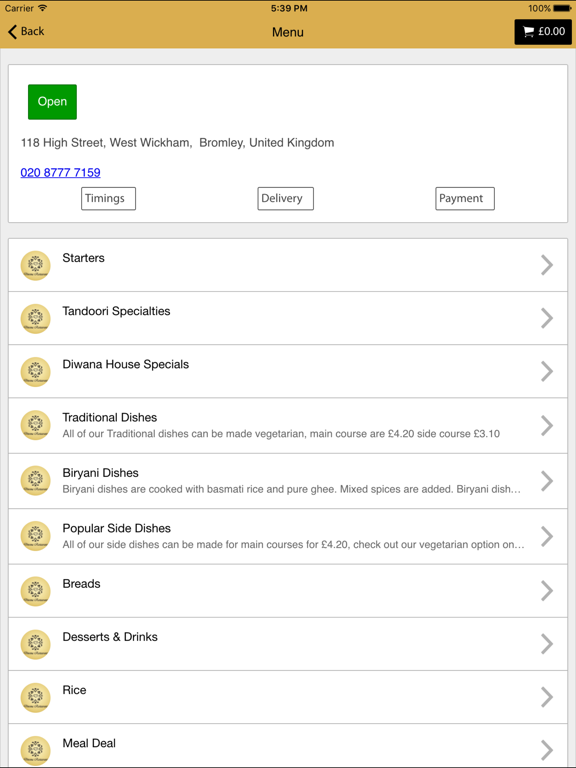 Screenshot #5 pour Diwana Restaurant