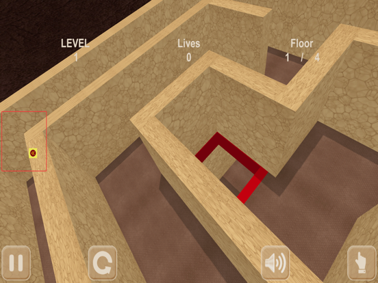 Red ball & maze. Inside View iPad screenshot