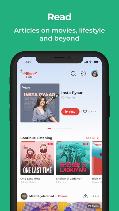Mirchi Plus-Bollywood,Podcast Screenshot