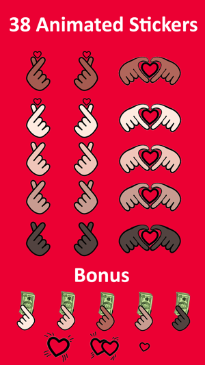 Finger Heart Animated Moji