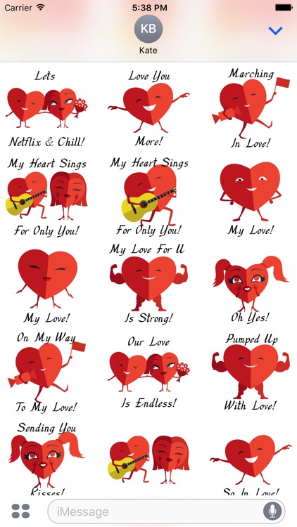 Heart 2 Heart - Valentine Love Stickers