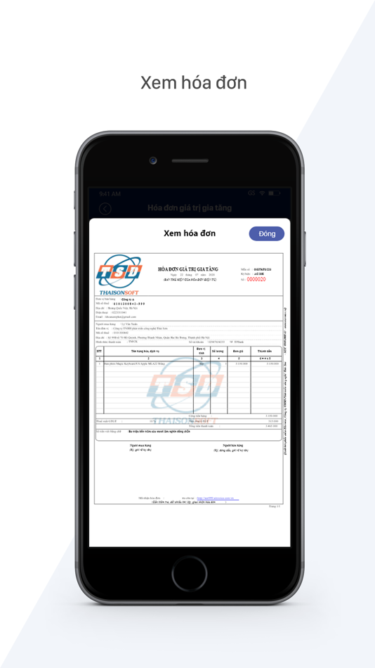 #1. Einvoice - Hóa đơn điện tử (iOS) 由: Thái Sơn Soft
