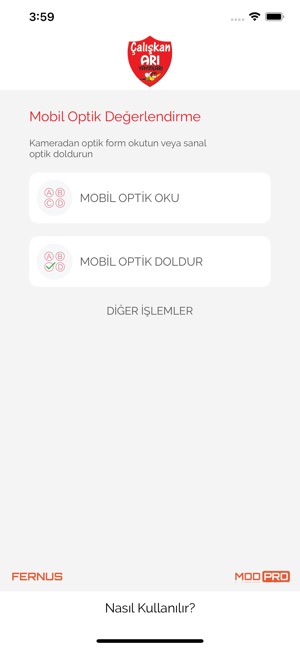 Çalışkan Arı Optik Okuma App Store'da