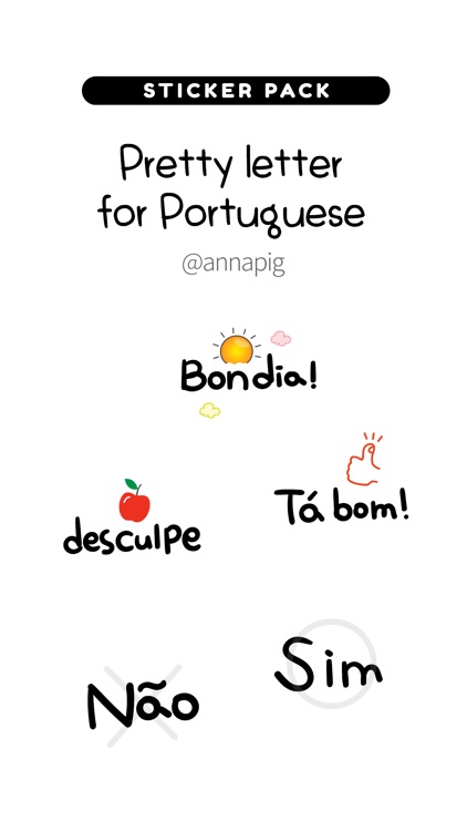 Pretty letter for Portuguese