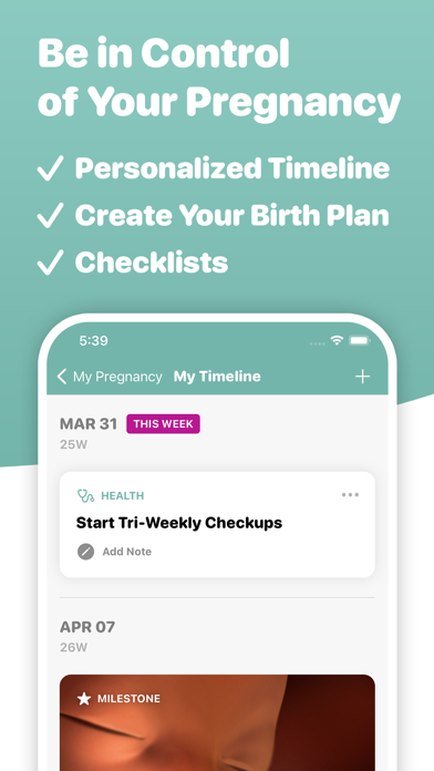 Pregnancy Tracker • Screenshot