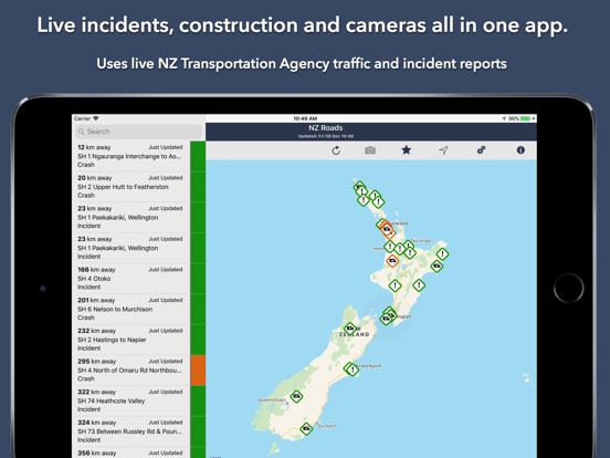 NZ Roads Traffic & Camerasのおすすめ画像1