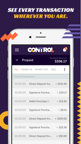 Control Card Prepaid screenshot