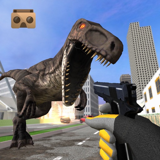 VR Dinosaur Hunter: City Dino Survival Game 3D Icon