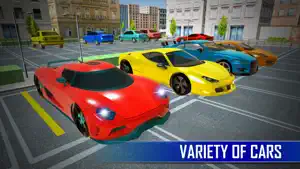 Sports Car Parking Driver Sim 3D screenshot #4 for iPhone