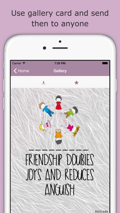 Screenshot #2 pour Friendship Quotes & Editor