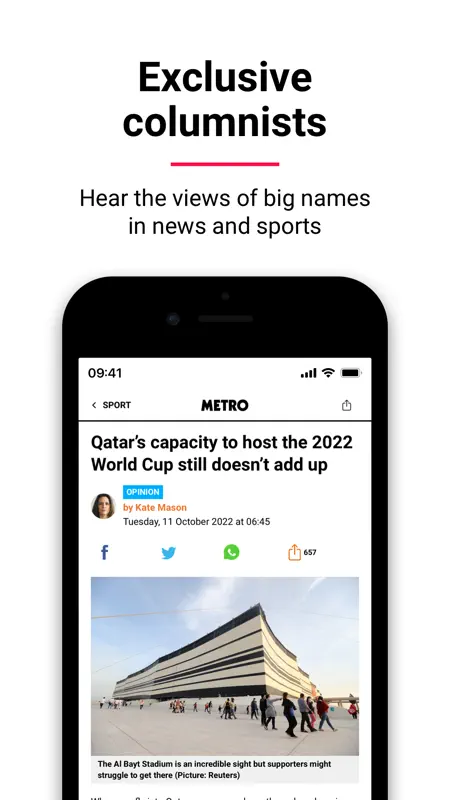 Metro: World and UK news app screenshot 10 of 10