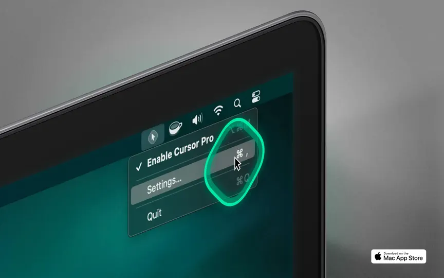 Screenshot von Cursor Pro auf dem iPhone 10