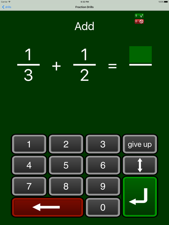 Screenshot #6 pour Fraction Drills