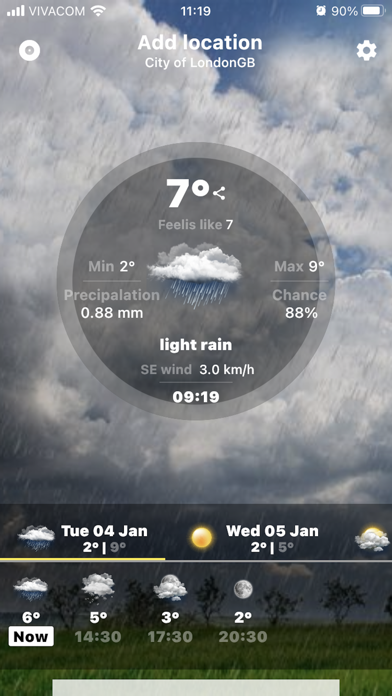 RW Rain Reminder Screenshot